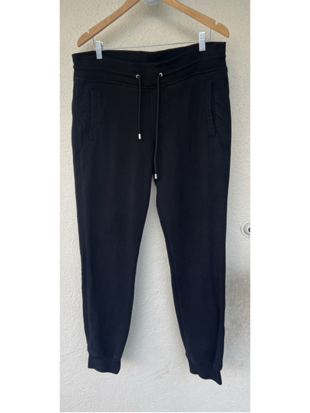 Belstaff Black Cotton Sweatpants Mens Size Large Utility Gorpcore Elastic Waist